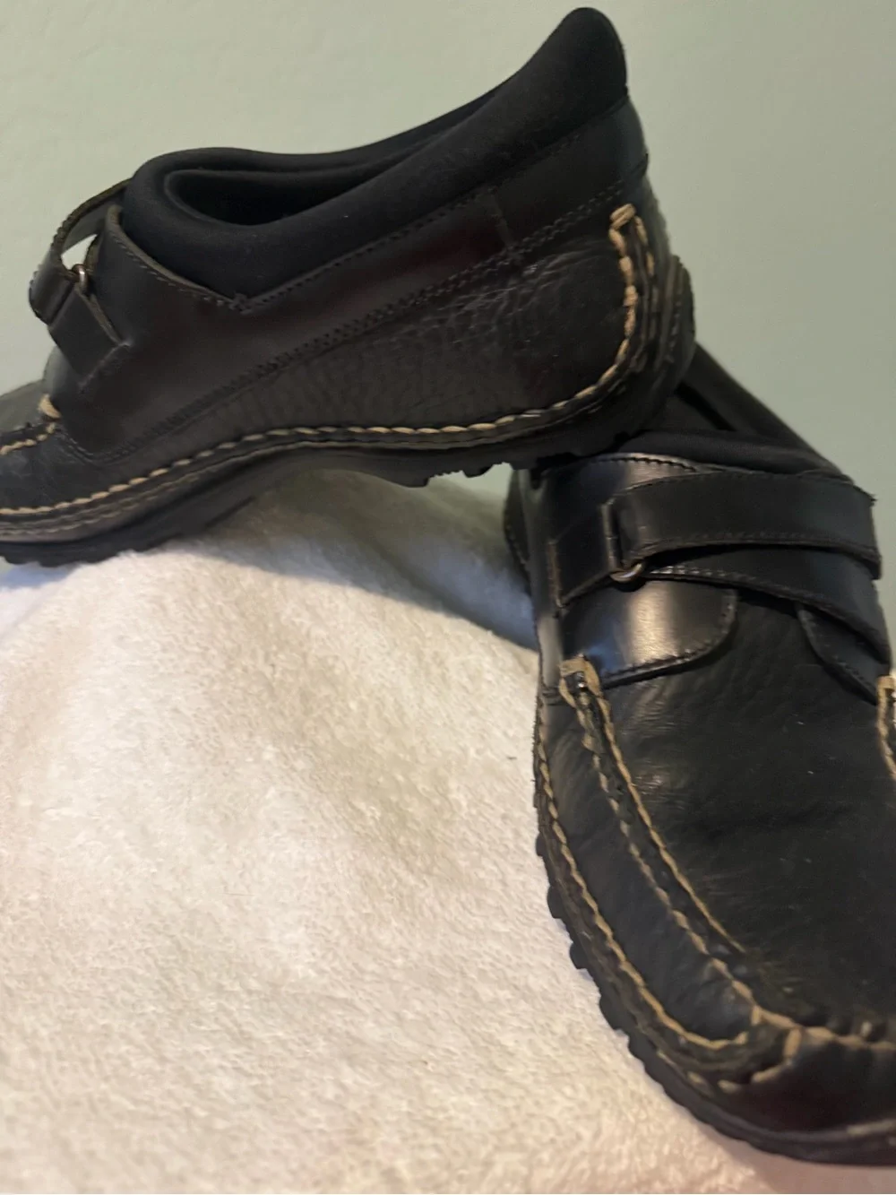 HS Trask Leather Driving Moc Loafer. Sz 12